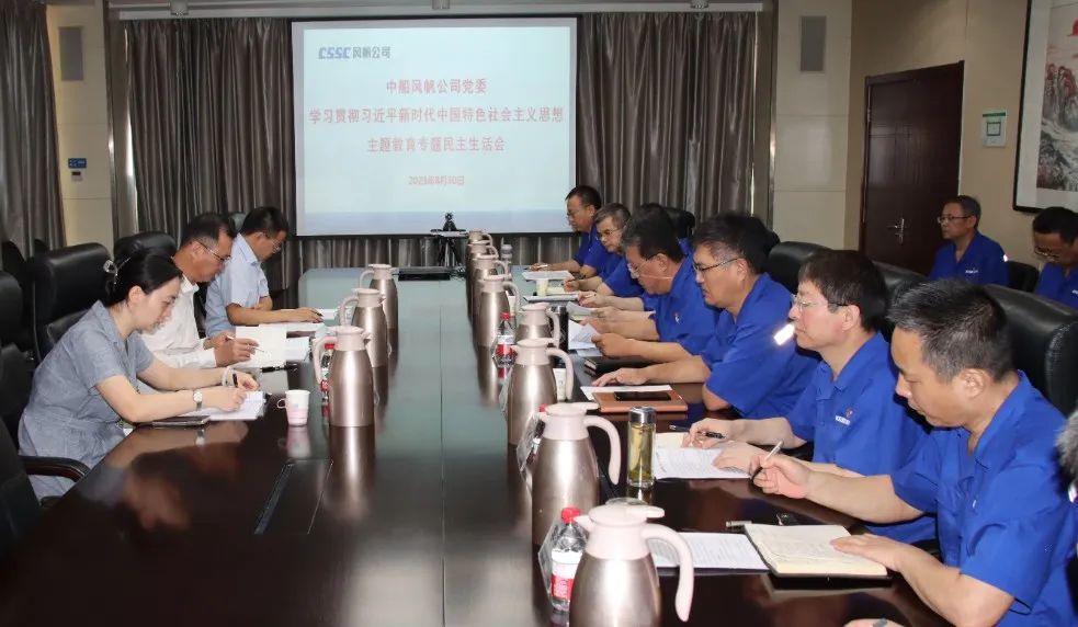 中船风帆党委召开主题教育专题民主生活会